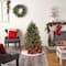 5ft. Pre-Lit Snowed Tipped Clermont Mixed Pine Artificial Christmas Tree, Clear Lights